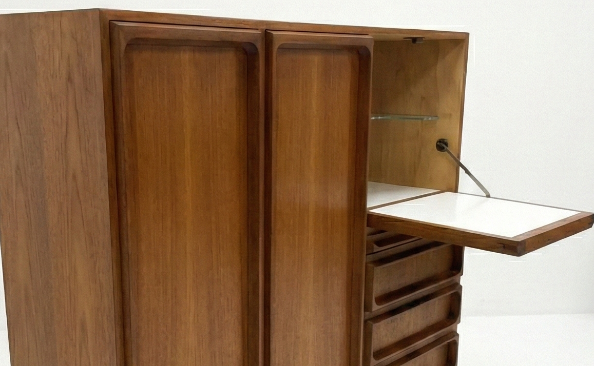 Koben Teak Highboard & Cocktail Cabinet