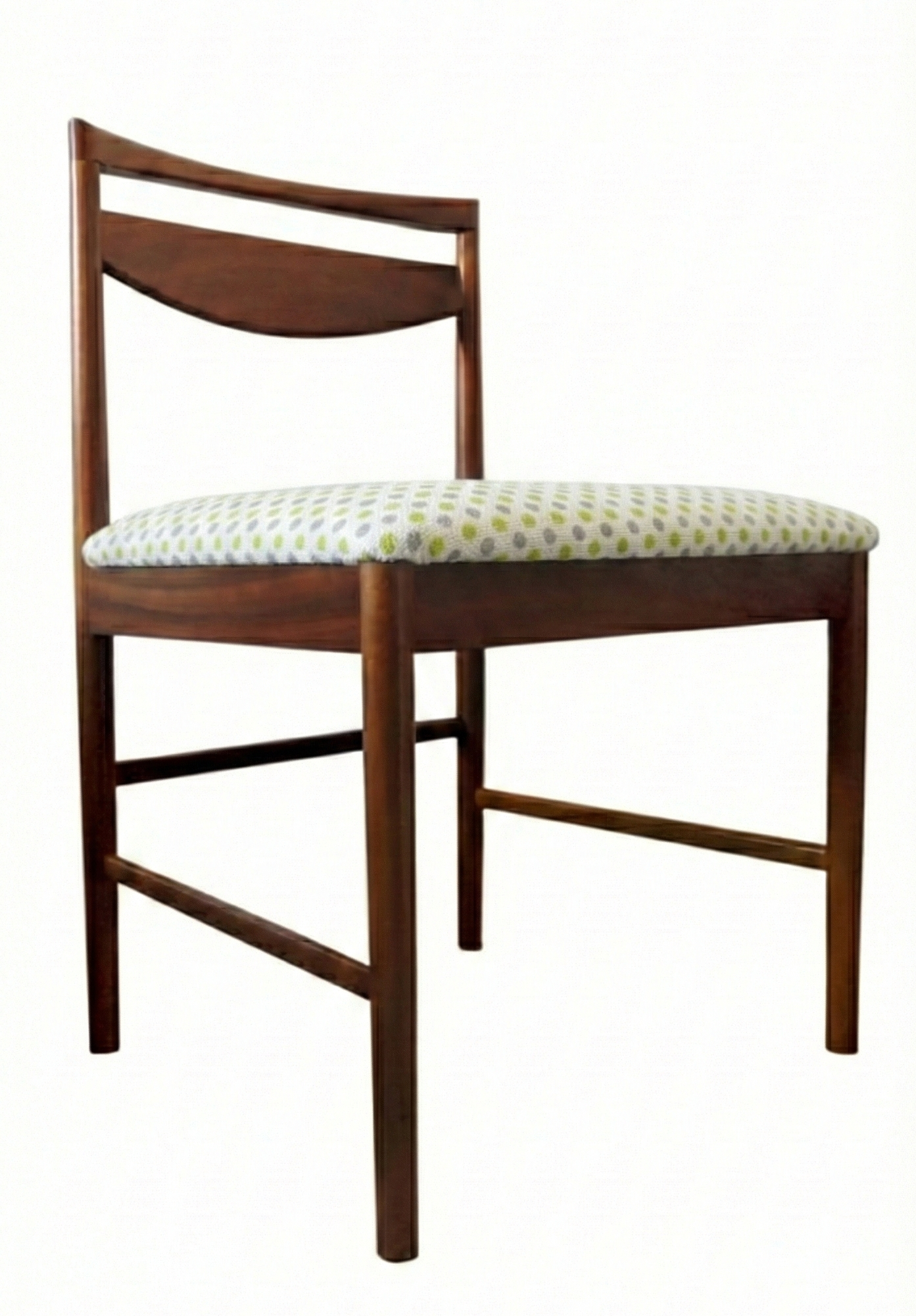 Mid Century Mcintosh dining chair teak vintage seat