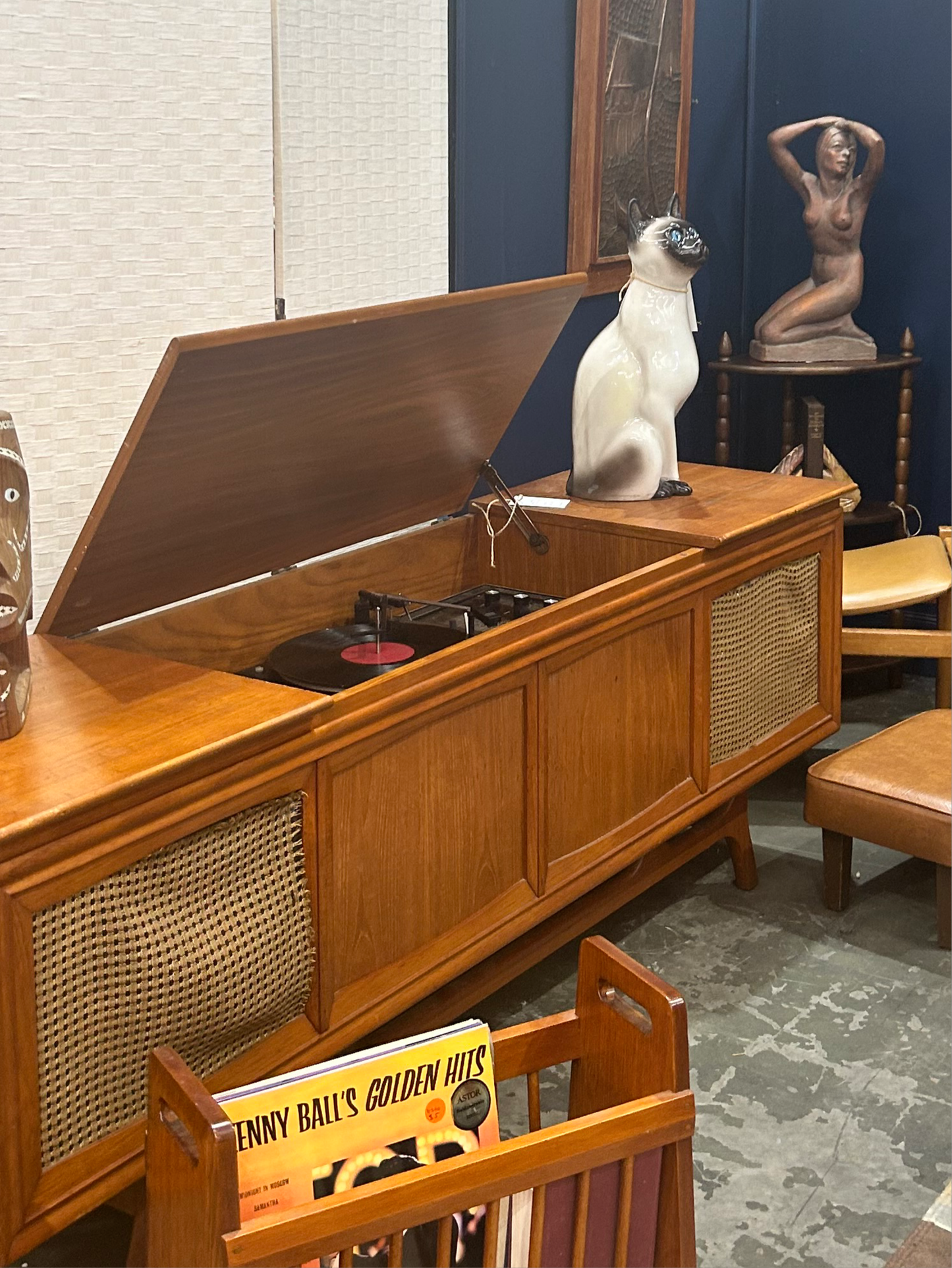 G E Scandi Record Player 1968 General Electric Radiogram cassette radio