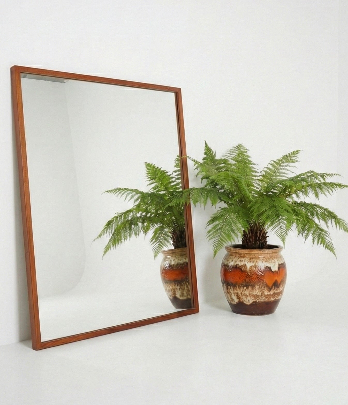 Mid Century Parker large Blackwood mirror square classic dovetail joinery mcm retro