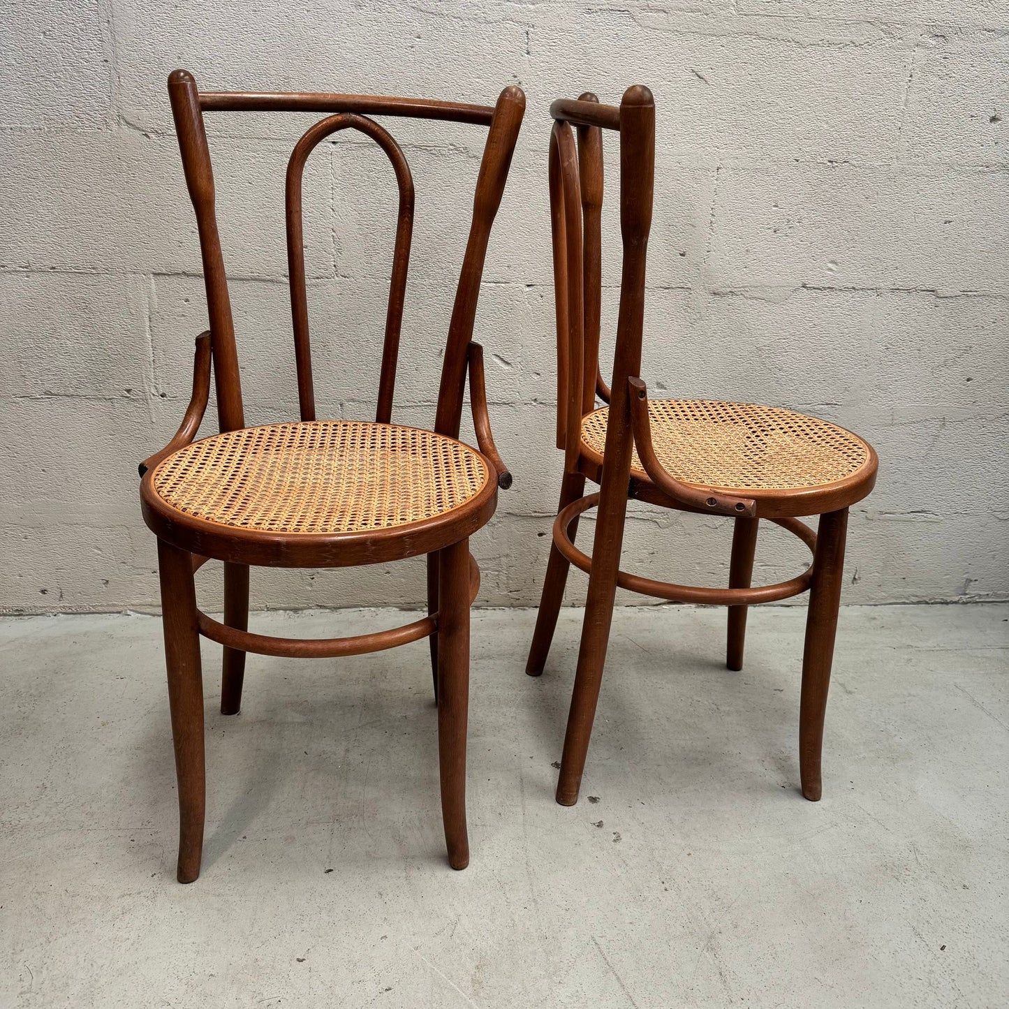 Mid Century Bentwood rattan and timber chair