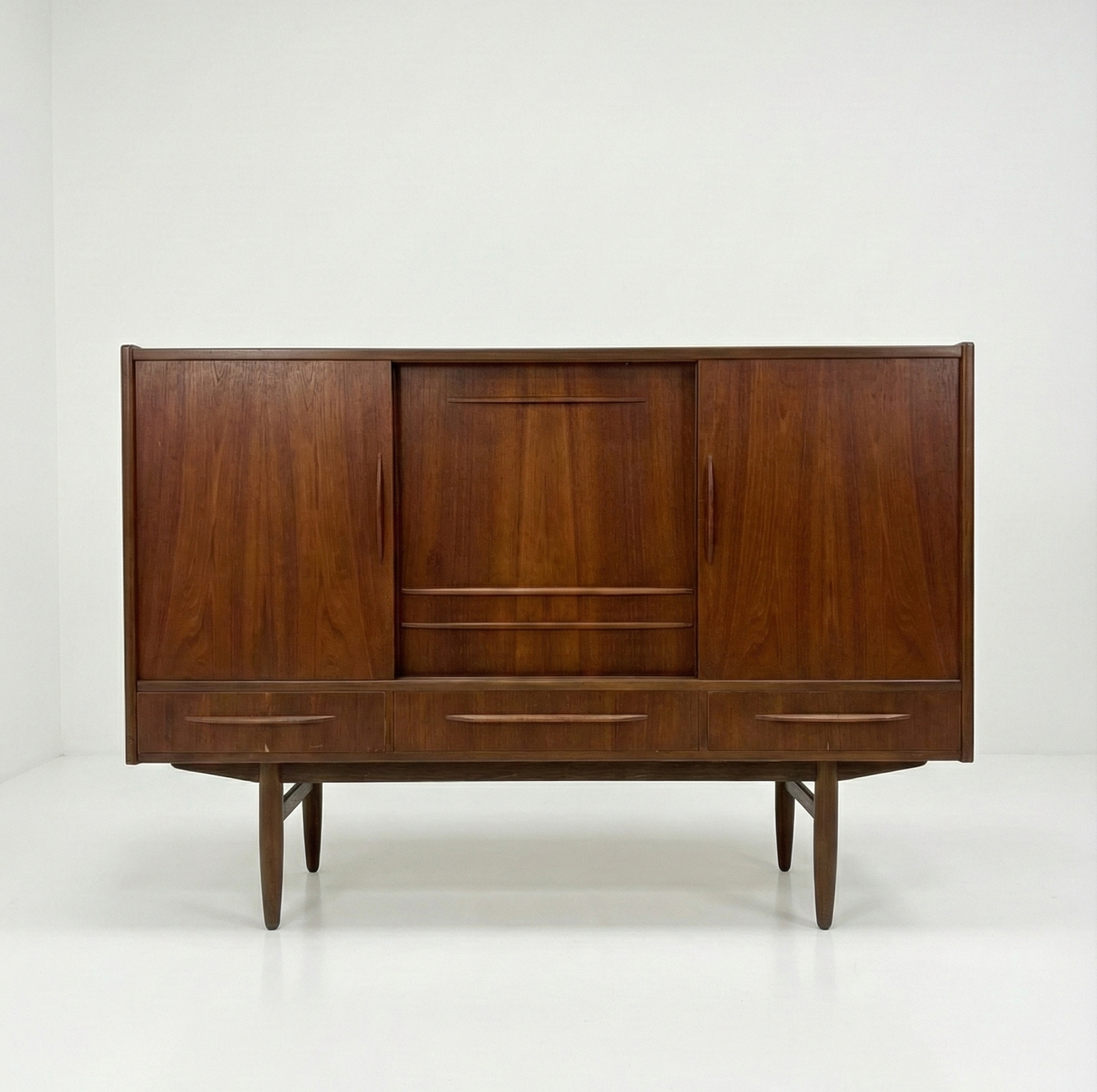 Danish Teak Highboard & Liquor Cabinet — Custom Order