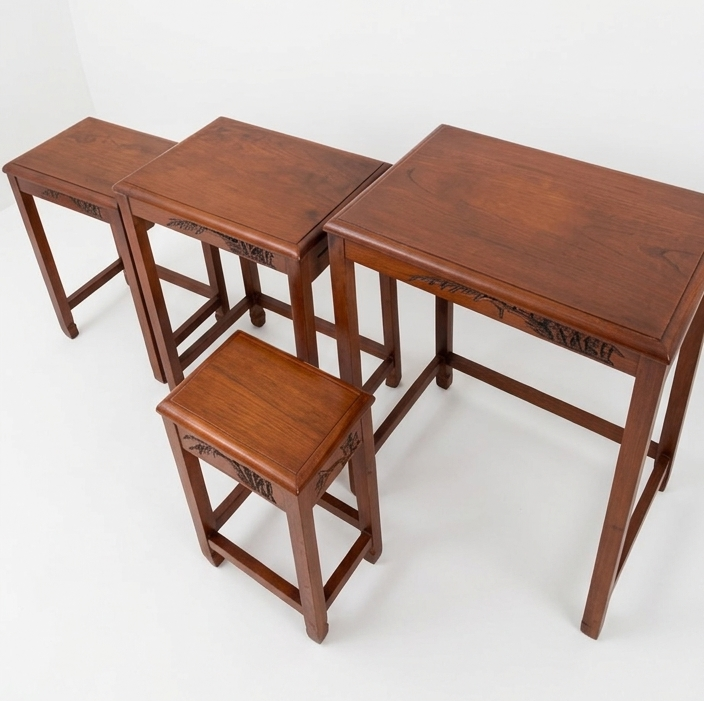 Mid Century timber nesting tables