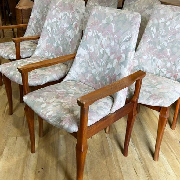 6 Mid Century Rare Chiswell High Back Dining Chairs