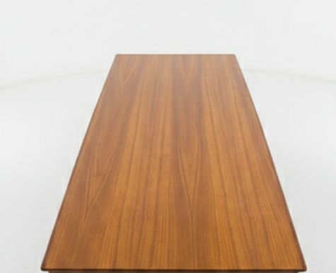Mid Century Noblett teak table magazine rack slated mcm retro 1960s