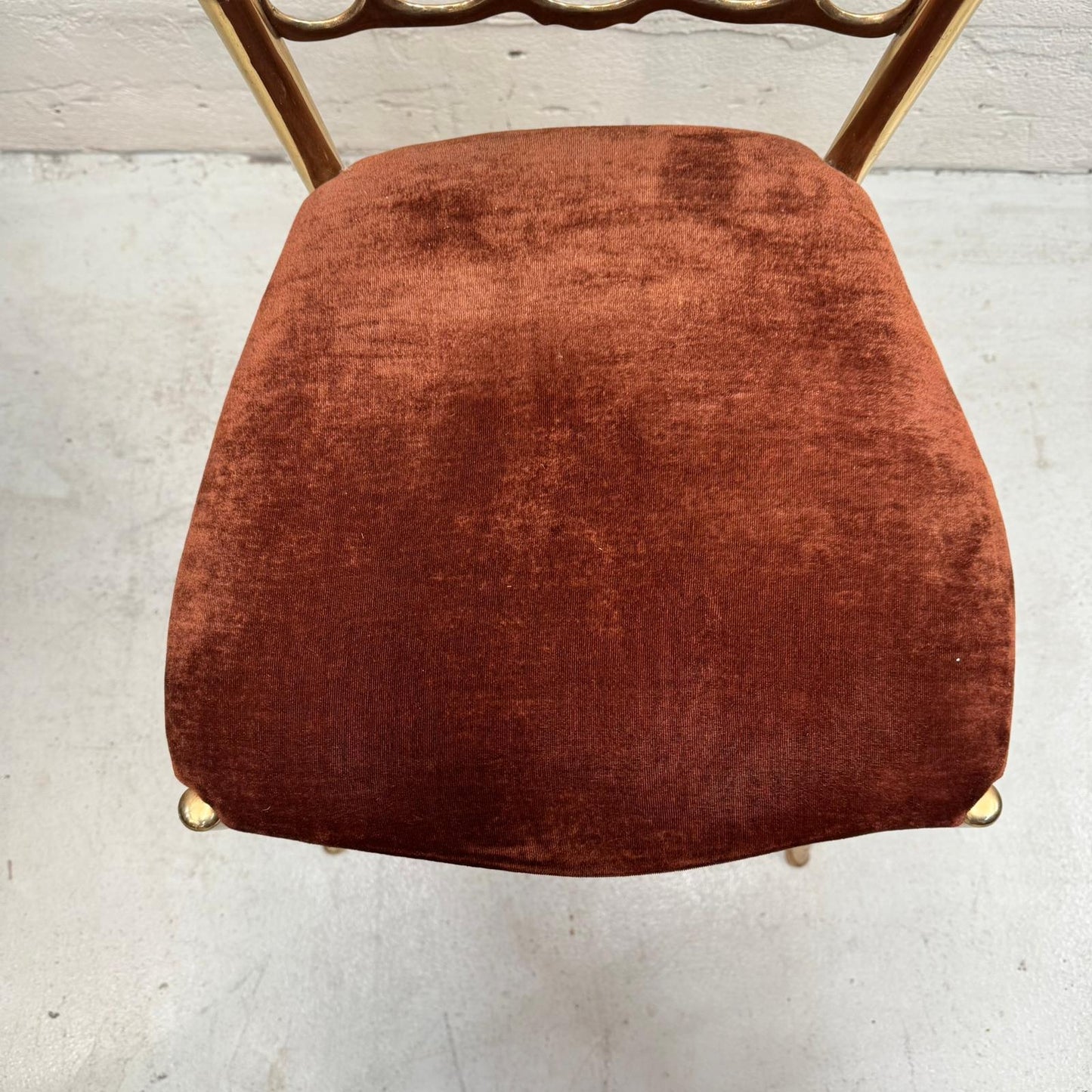 Chiavari Chairs Set Polished Brass Italy 1960s (4)