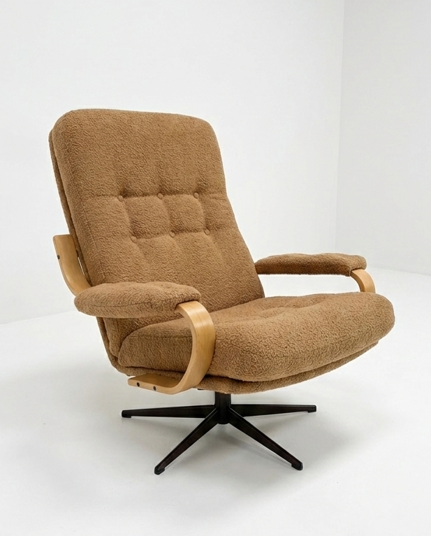 Mid Century Danish Mobler Bentwood swivel armchair Custom Order