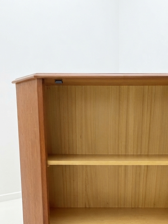 Mid Century Parker Square handle Golden teak hall cabinet LP Storage sideboard