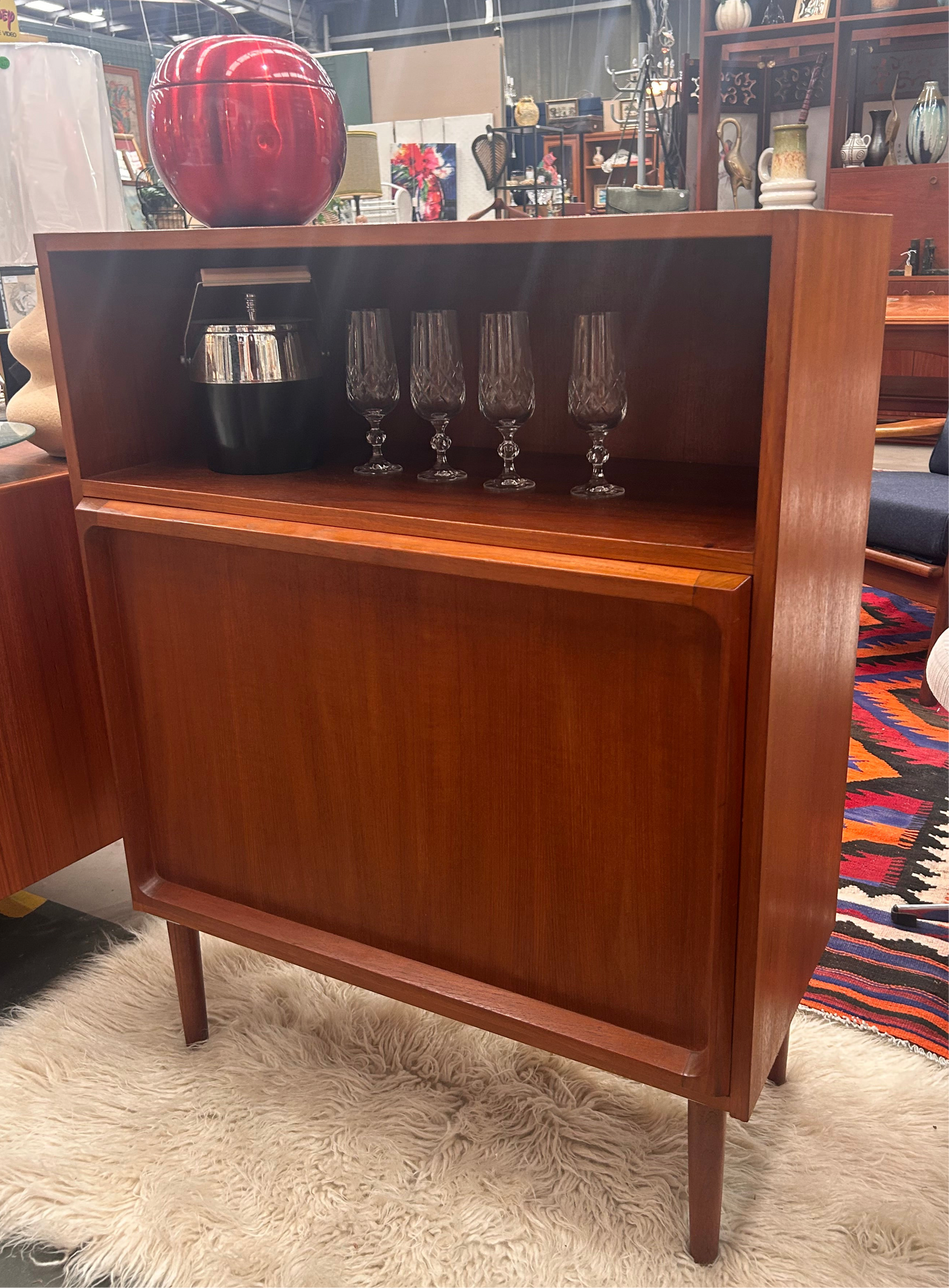 Mid Century Chiswell liquor cabinet mcm sideboard bar