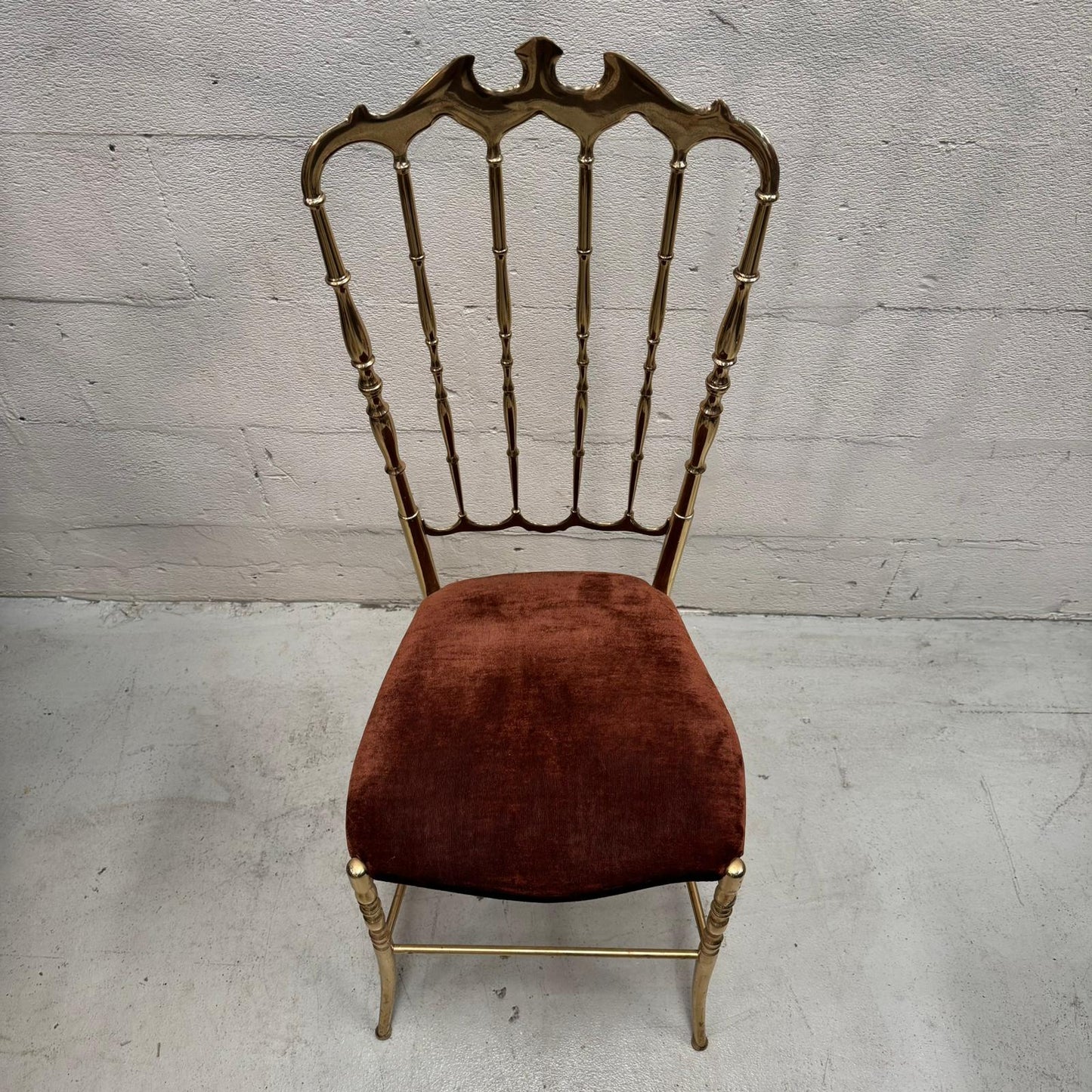 Chiavari Chairs Set Polished Brass Italy 1960s (4)