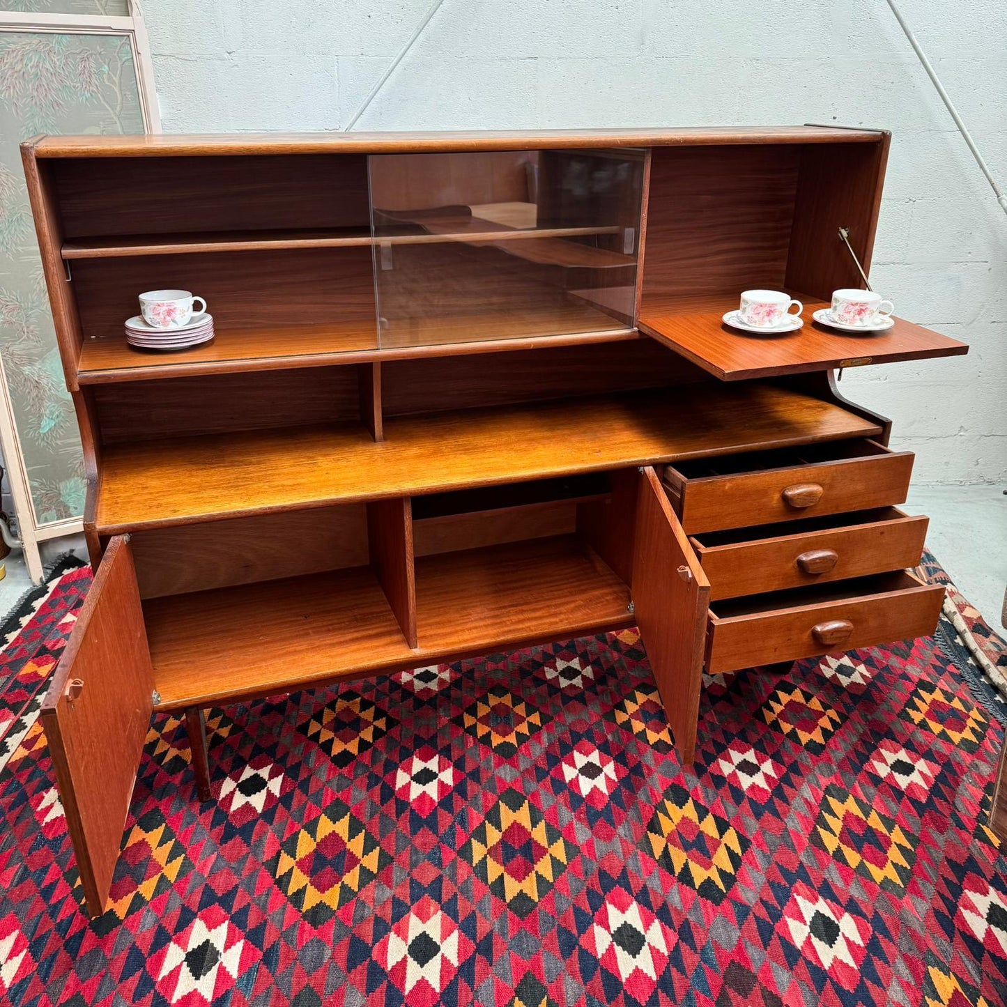 Mid Century Modern Teak Hutch by G Plan