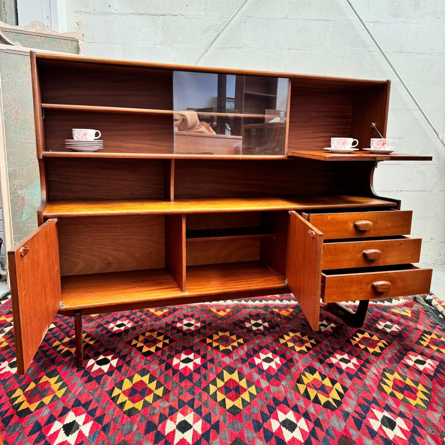 Mid Century Modern Teak Hutch by G Plan