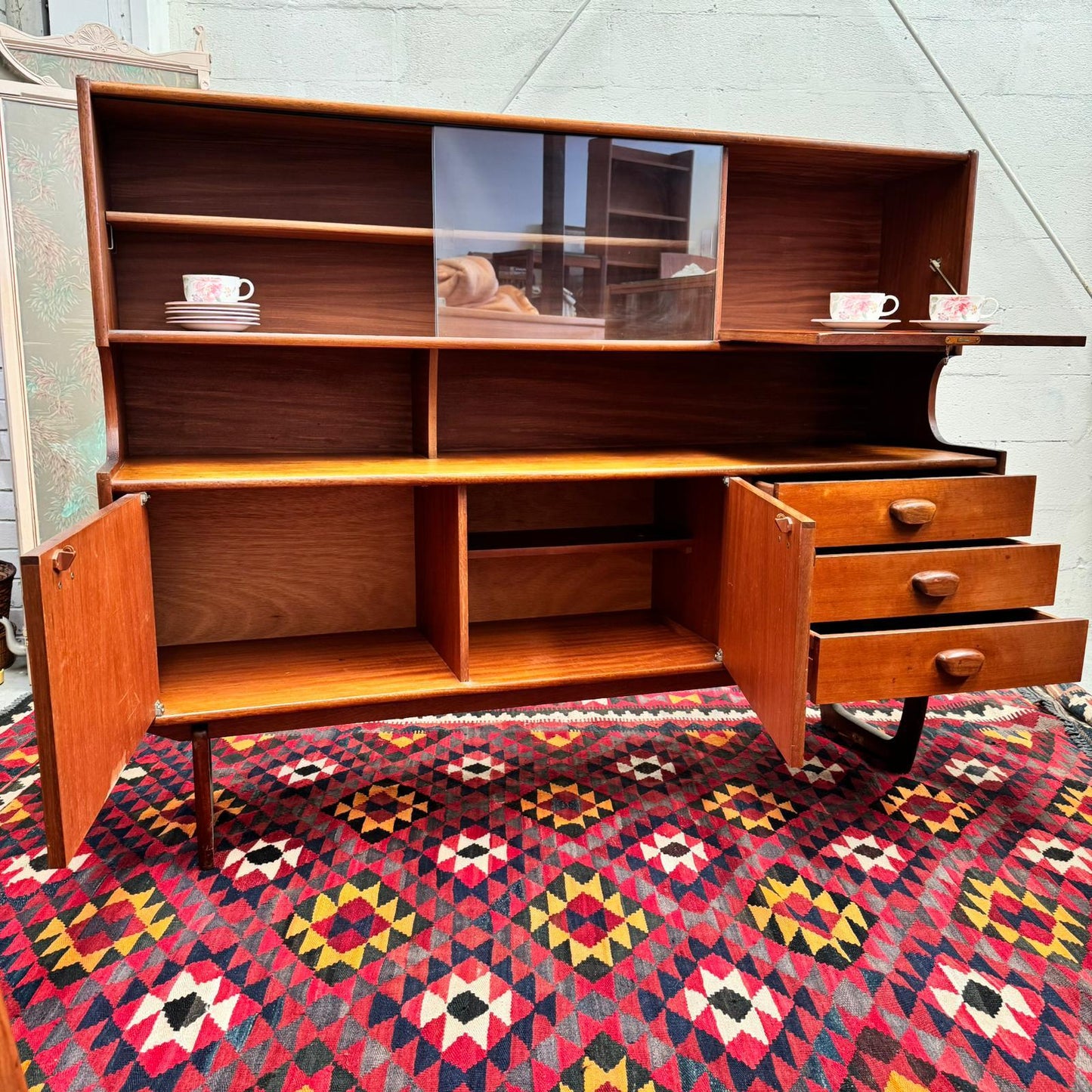 Mid Century Modern Teak Hutch by G Plan