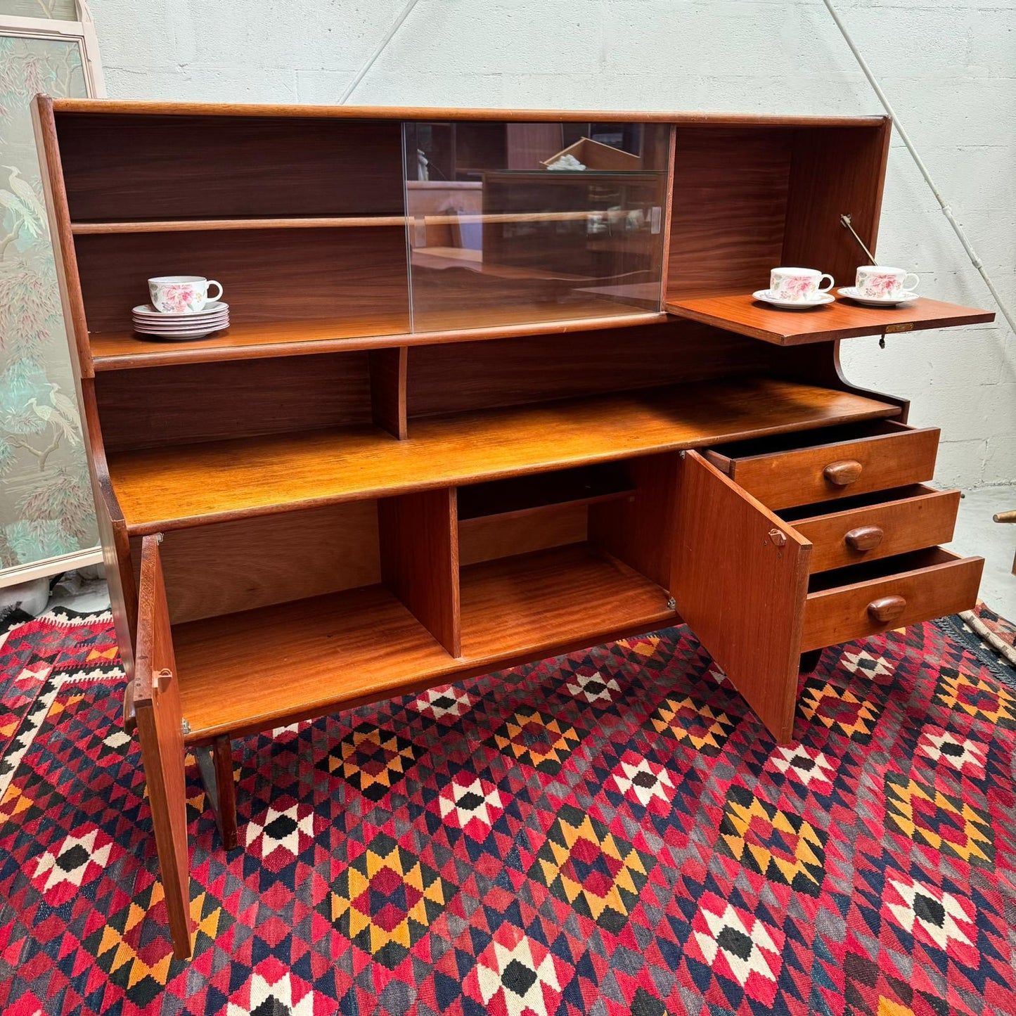 Mid Century Modern Teak Hutch by G Plan