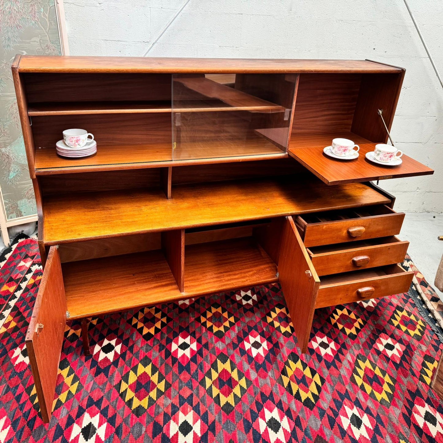 Mid Century Modern Teak Hutch by G Plan