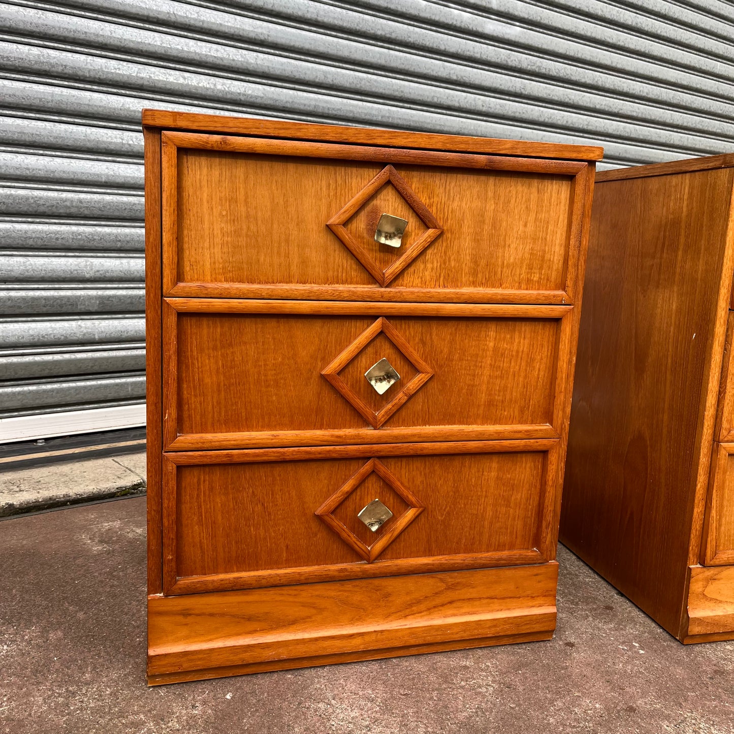 Macrob Mid Century Bedside Side Tables