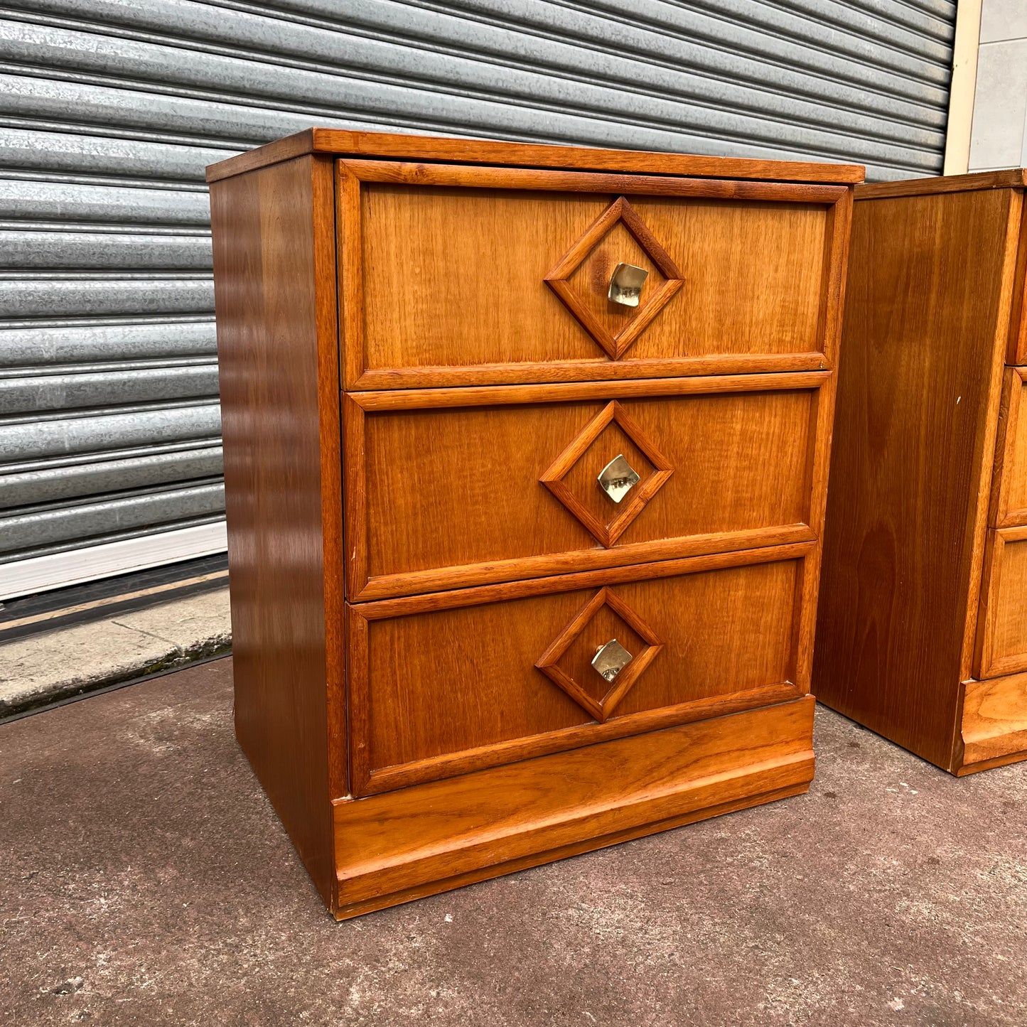 Macrob Mid Century Bedside Side Tables