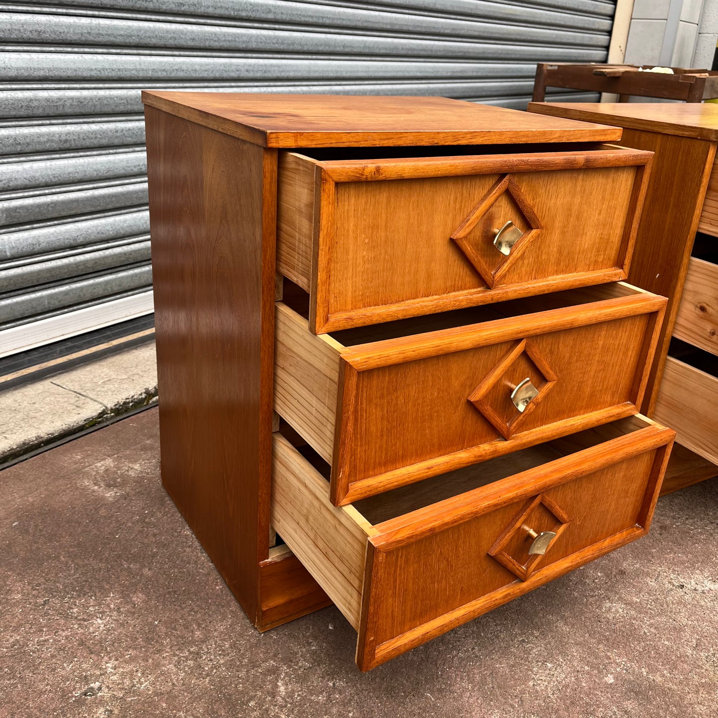 Macrob Mid Century Bedside Side Tables