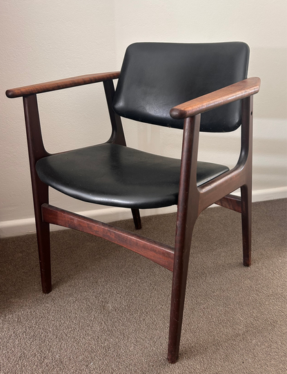 Armchair model "Lene" Arne Vodder  Rosewood & leather chair