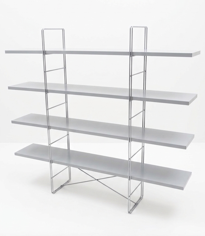 Ikea 90s Enetri Shelving unit bookcase collectable light grey storage