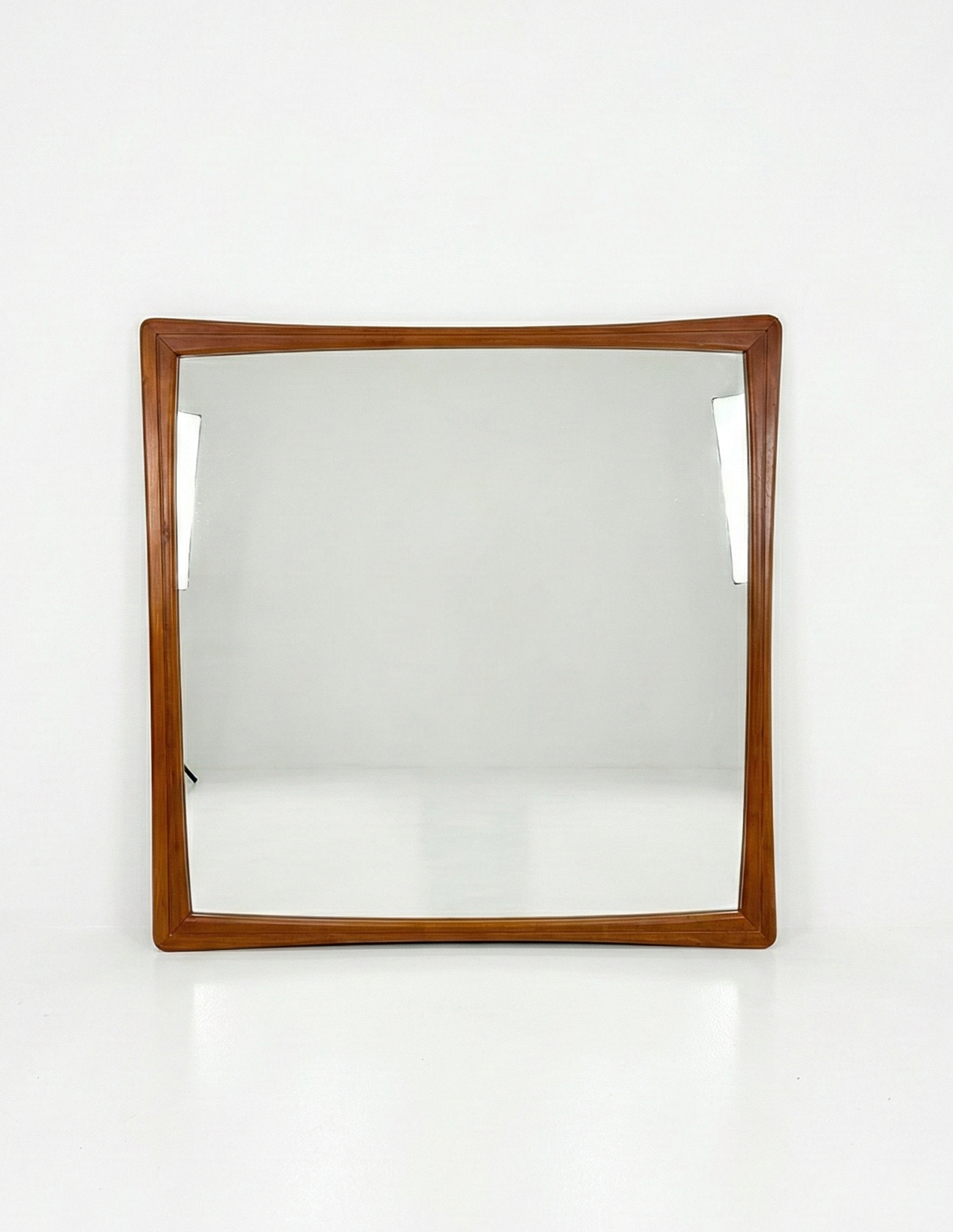 Mid Century Teak Burgess Mirror square 1970s