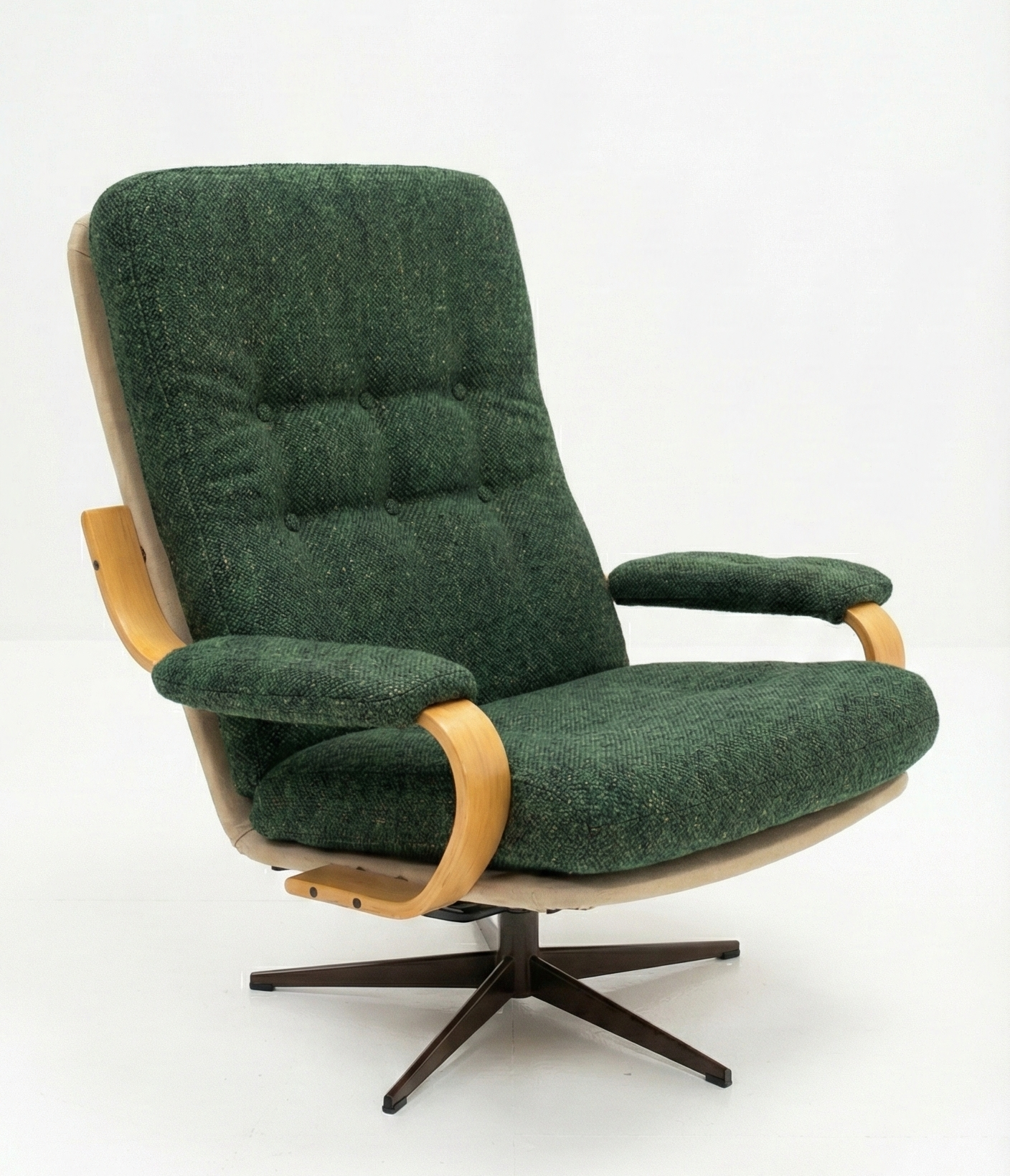 Mid Century Danish Mobler Bentwood swivel armchair Custom Order