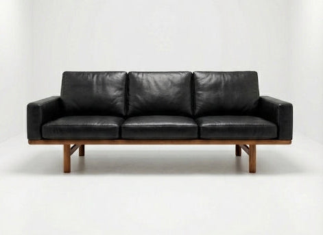 Mid Century Hans Wegner Sofa lounge seat GE 236/3 oak frame Custom Upholstery