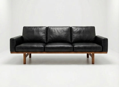Mid Century Hans Wegner Sofa lounge seat GE 236/3 oak frame Custom Upholstery