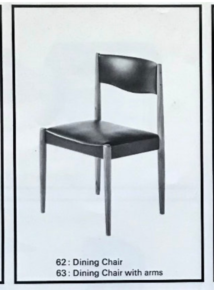 Mid Century Parker Nordic 62 chairs set of six new Vegan Burgundy upholstery