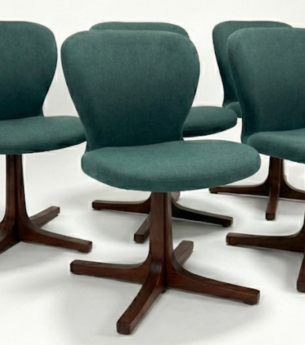 Mid Century Warren Catt chair Jarrah timber swivel seat