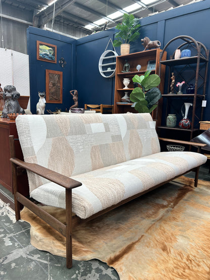 Danish Mid Century lounge with new upholstery in Sante Fe Italian fabric