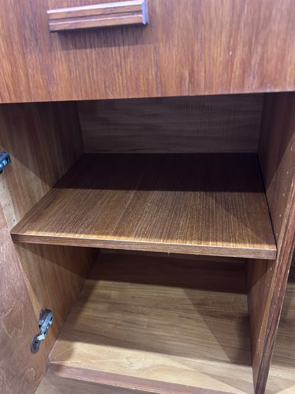 Parker Teak Liquor Cabinet with Pull-Out Bar