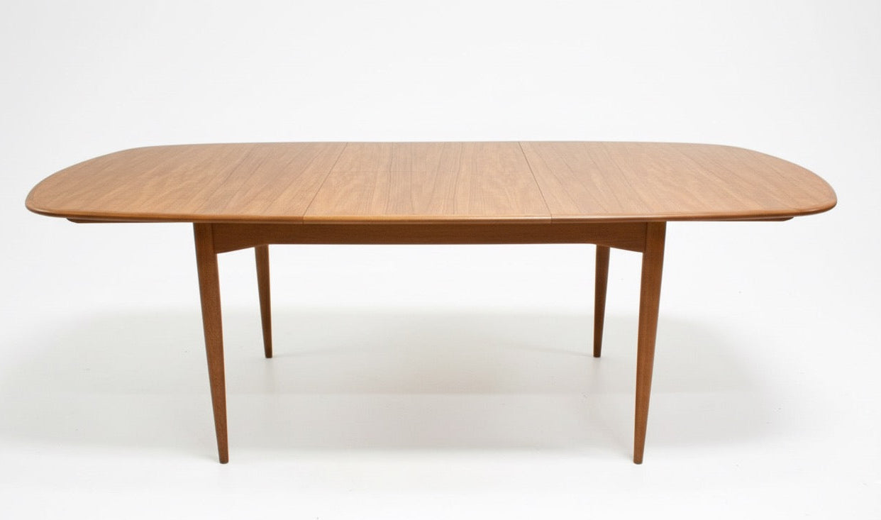 Mid Century Nordic Parker D End Table Teak