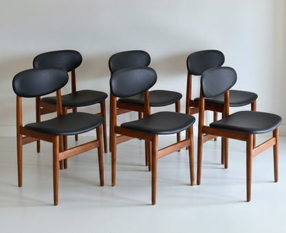 Mid Century Elite Bean Chairs set of SIX Tasmanian Ash CUSTOM UPHOLSTERY