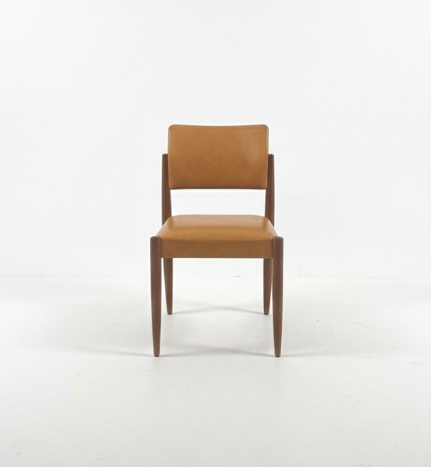 Mid Century Chiswell nordic teak mustard set of three tan chairs mcm retro seating