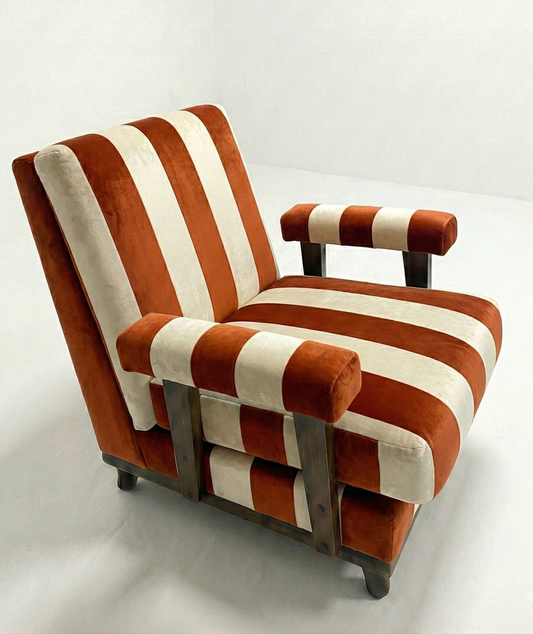 Art Deco Mid-Century Transitional 1940s Club Chair Walnut CUSTOM Upholstery 3-4 weeks lead time