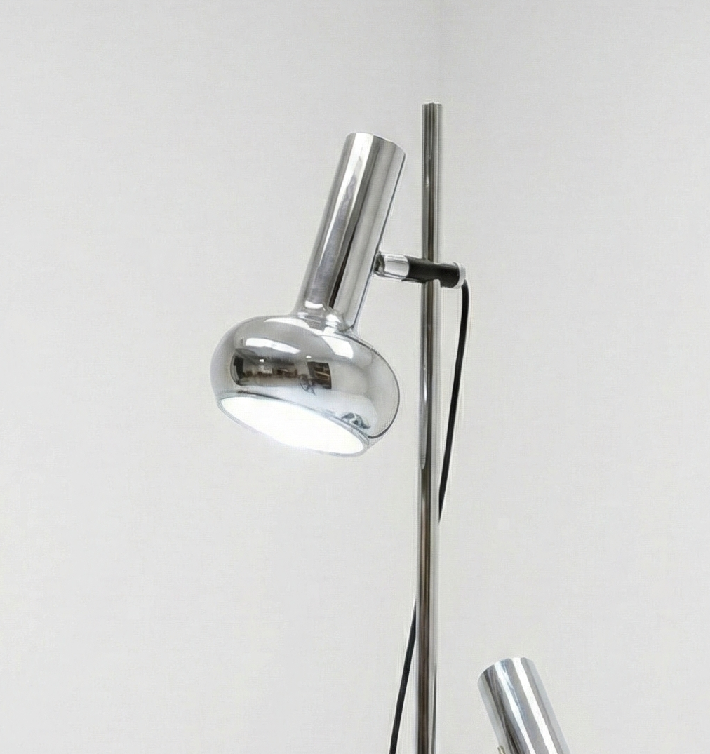 Mid Century Chrome Oslo floor Lamp