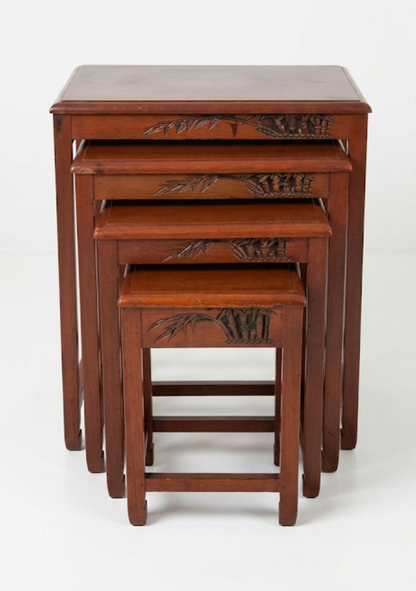 Mid Century timber nesting tables