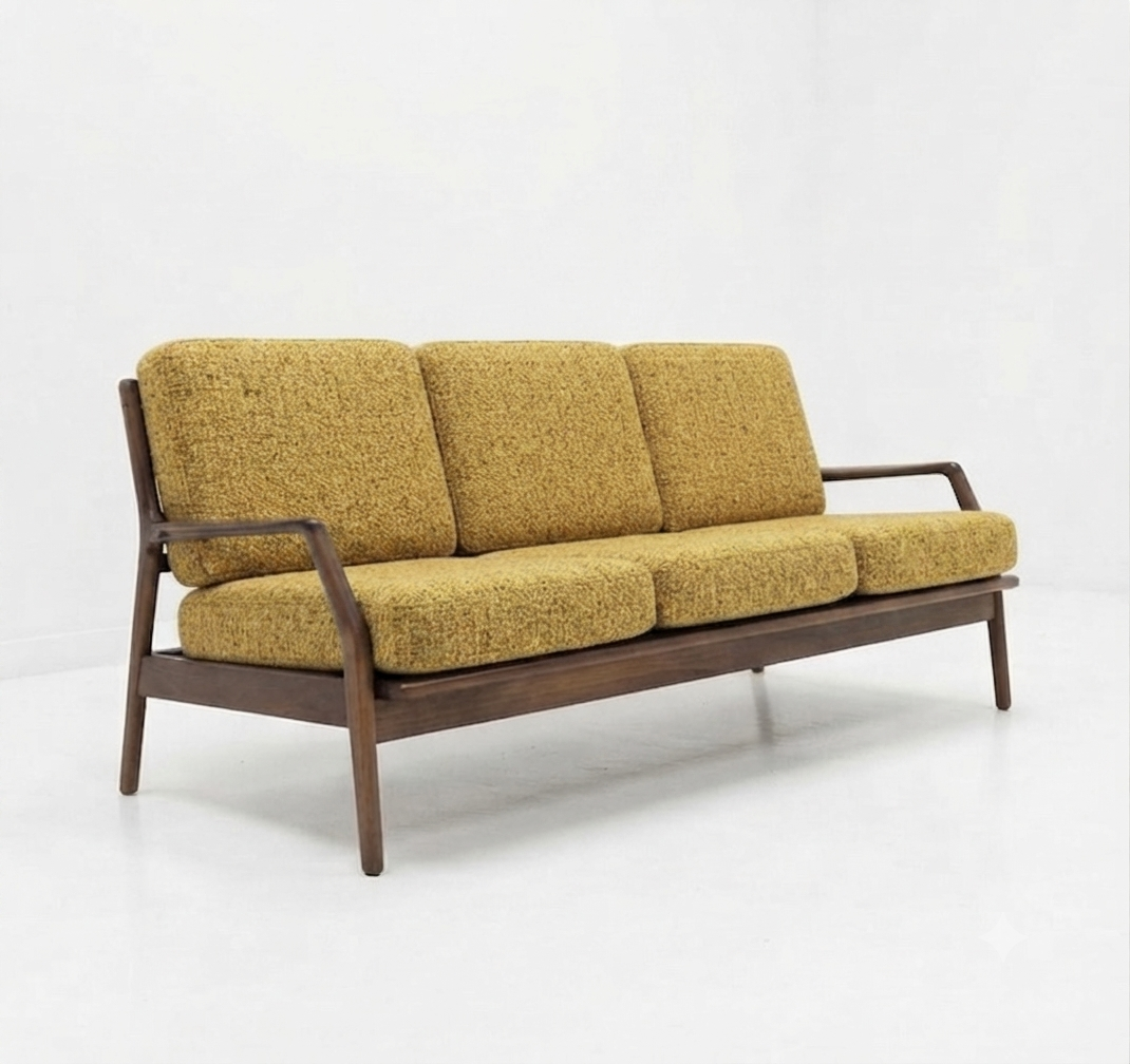 Fler Teak Three-Seater Sofa — Custom Order (3–4 Weeks)