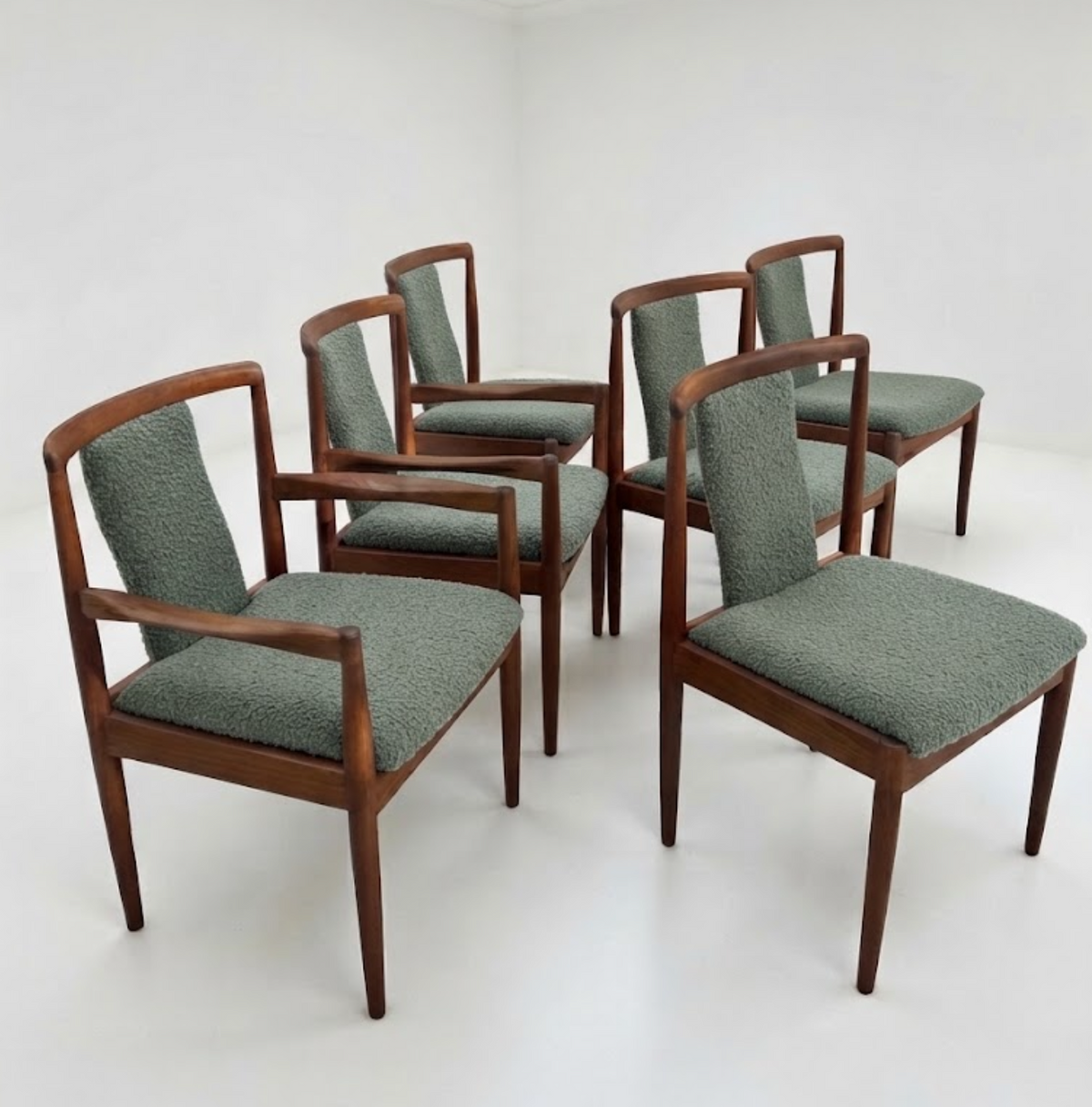 Mid Century Parker teak chairs SET Number 88 & 89 Custom Order 4 week lead time