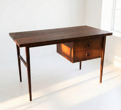 Mid Century Parker Nordic Desk cats eye Blackwood Custom Order Finish