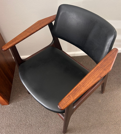 Armchair model "Lene" Arne Vodder  Rosewood & leather chair