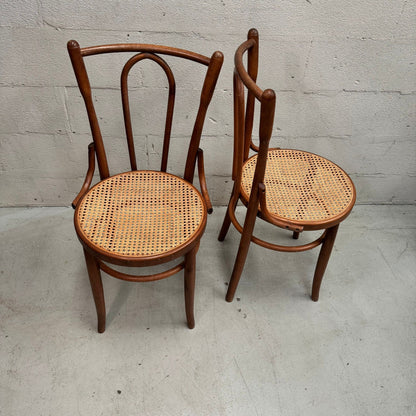 Mid Century Bentwood rattan and timber chair