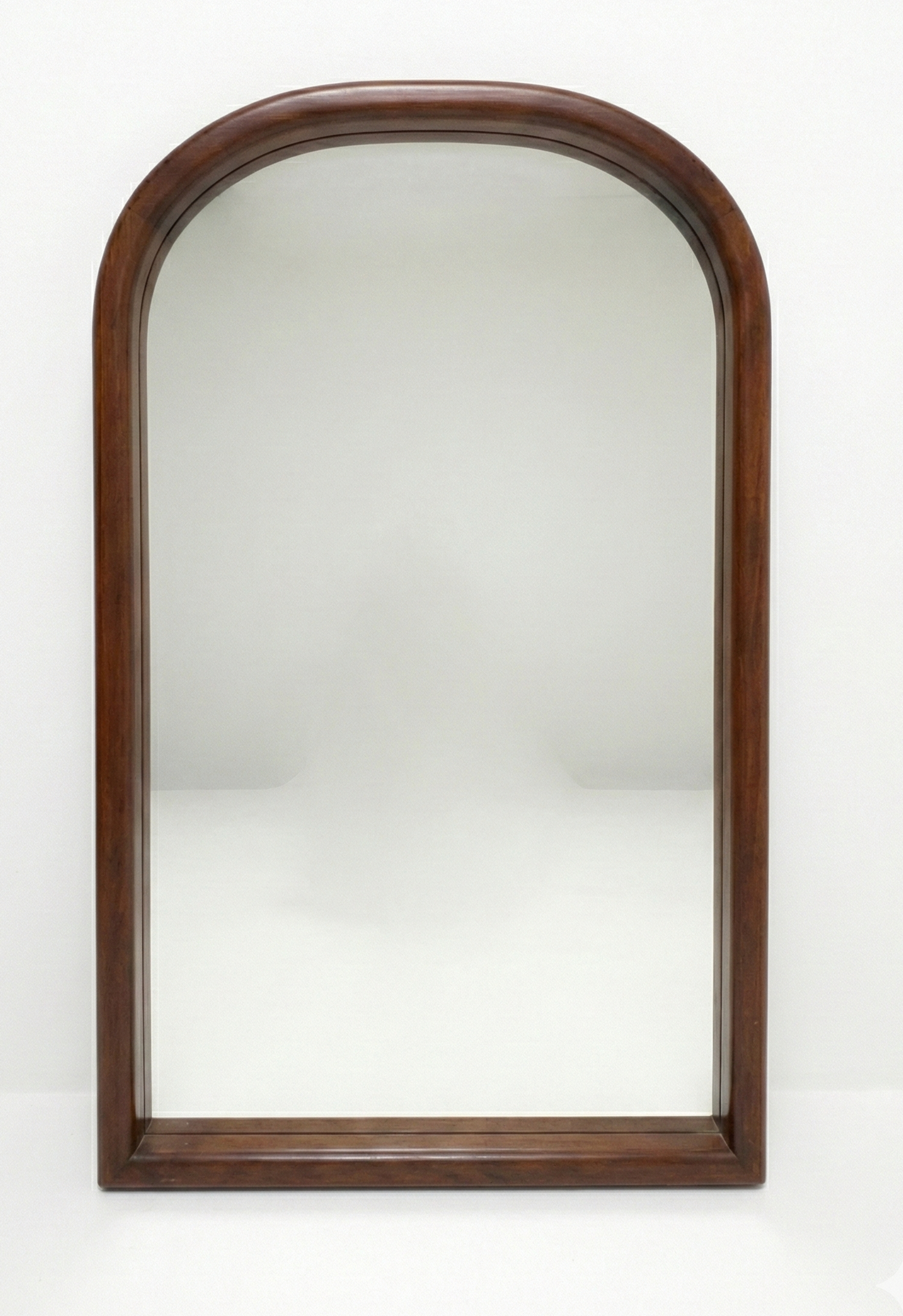 Mid Century Parker Mirror walnut finish ready to hang arch