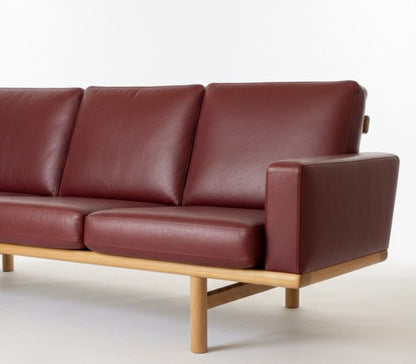 Mid Century Hans Wegner Sofa lounge seat GE 236/3 oak frame Custom Upholstery