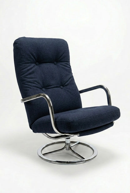 Mid Century Ikea 1970s Smedsta low swivel chair Space Age CUSTOM ORDER