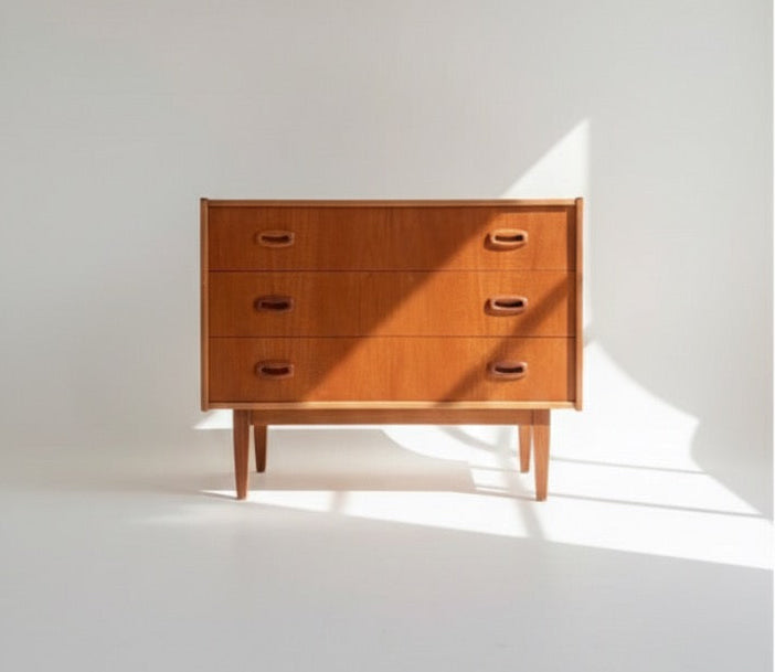 Mid Century Parker nordic Chest of Draws Blackwood 1960s teak dresser sideboard Custom Finish