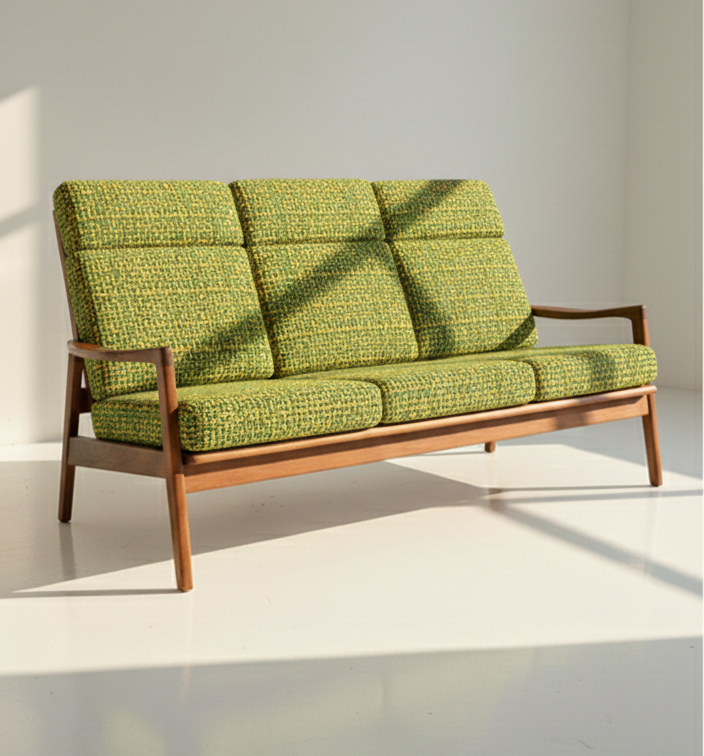 Mid Century Fler lounge teak Blackwood three seater sofa retro finish Custom Order 3-4 week