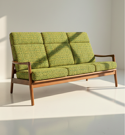 Mid Century Fler lounge teak Blackwood three seater sofa retro finish Custom Order 3-4 week lead time
