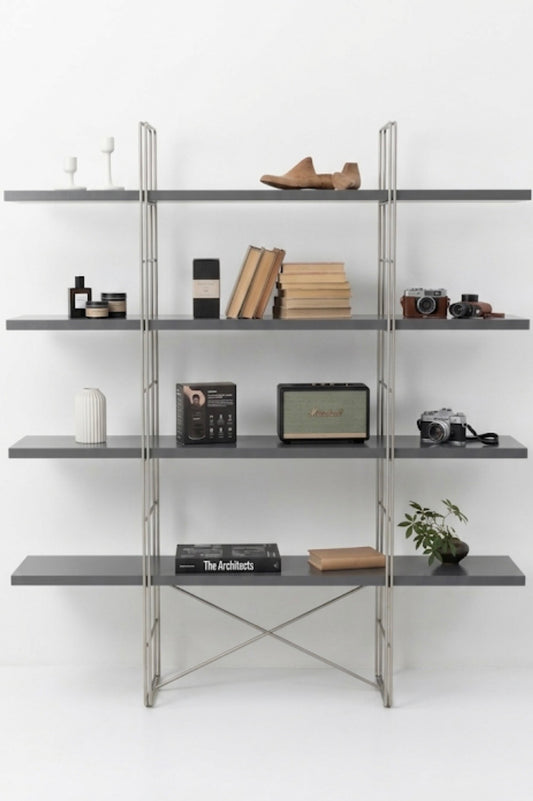 Ikea 90s Enetri Shelving unit bookcase collectable dark grey storage